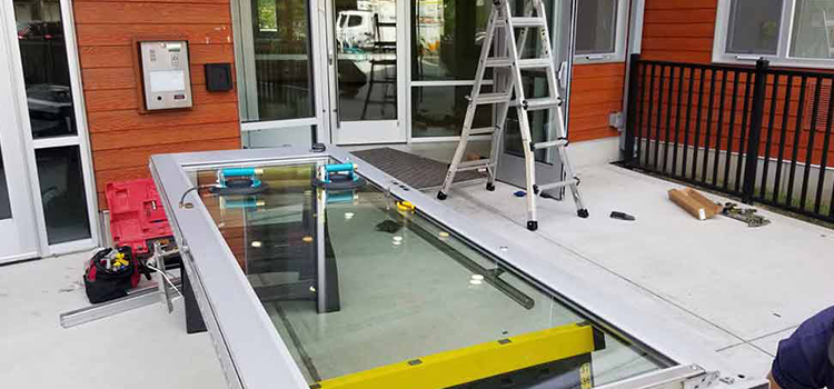 storefront door glass replacement Woodlake